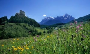 Graubunden castle Tarasp